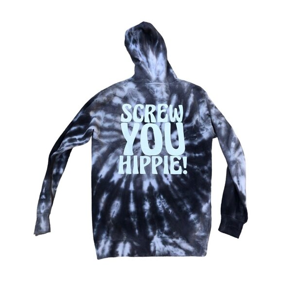 2017 HUF x SOUTH PARK Screw You Hippie Hoodie Sweatshirt SM Tie Dye Cartman Mens - Picture 2 of 11